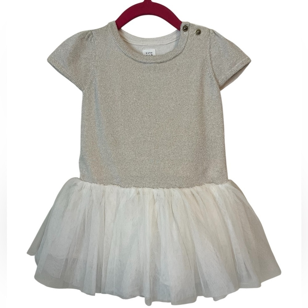 Baby Gap Girls TuTu Dress in Cream 12-18 Months
